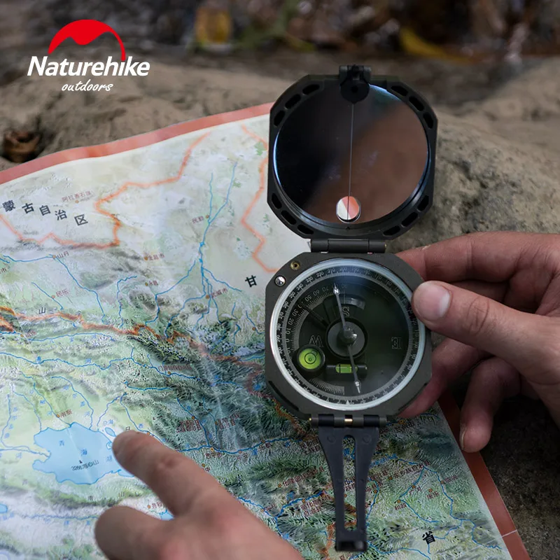 Naturehike открытый кемпинг компас геологическая съемка Высокоточный флуоресцентный портативный Многофункциональные военные компас