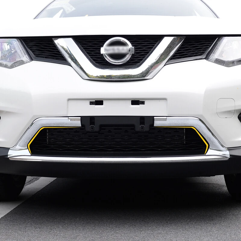 2 шт. хромированные накладки на передний бампер для Nissan X Trail T32 Rogue 2014 2015
