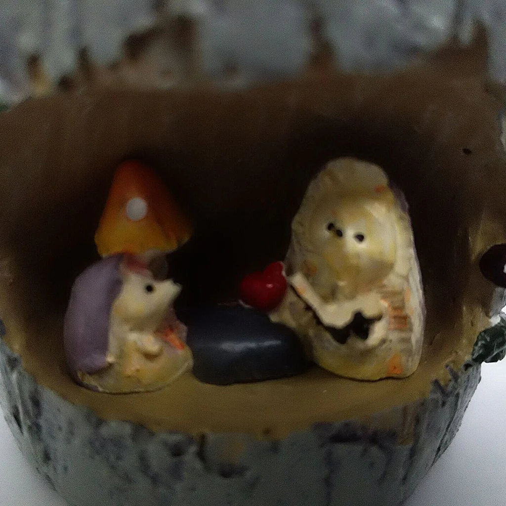 Cute Hedgehog Flower Sedum Succulent Pot Planter Bonsai Trough Box Plant Bed Office Home Garden Pot Decor