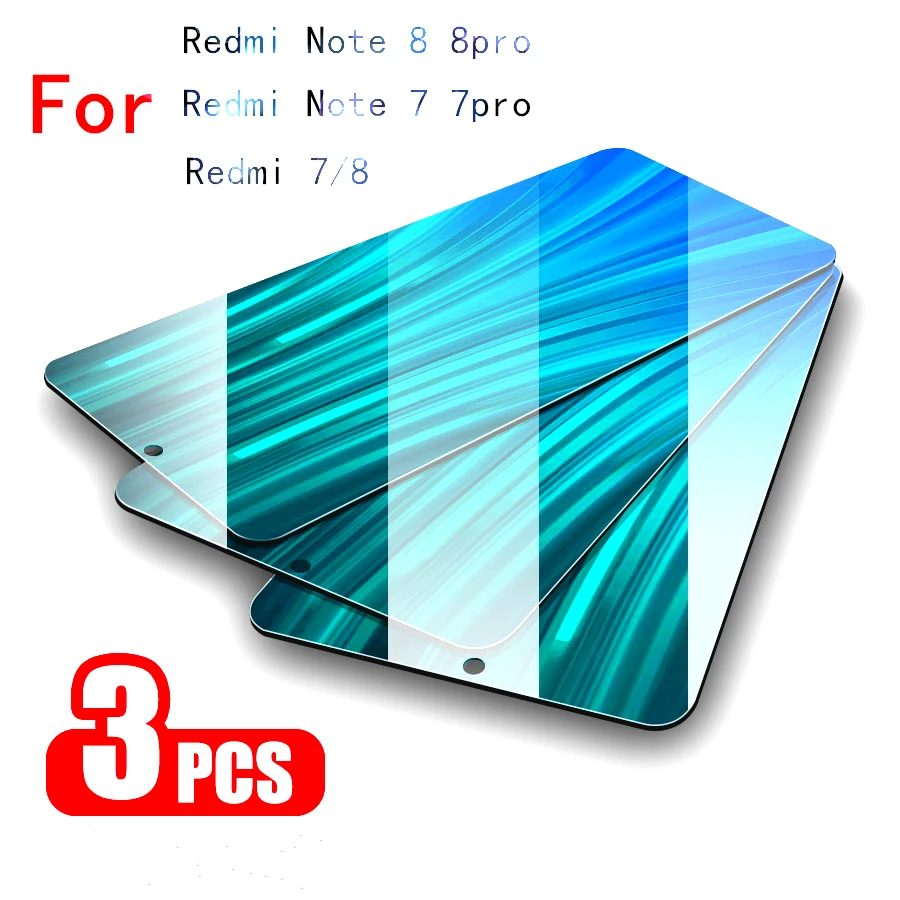 Защитное стекло закаленное с полным покрытием для Redmi Note8 8pro Xiaomi 7 8 Note7 pro 3