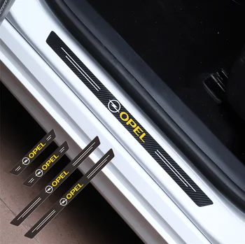 

4PCS Waterproof Carbon Fiber Sticker Protective for Opel Astra H G J Insignia Mokka Zafira Corsa OPC Car accessories Automobiles