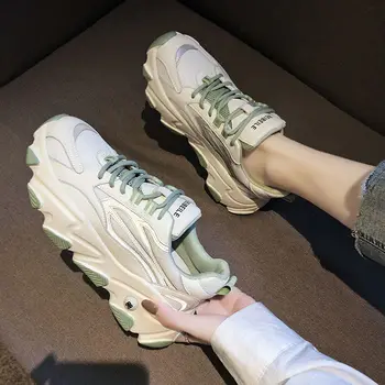 

Women's shoes latest 2020 students spring and autumn summer women's shoes casual sports shoes breathable increased women's shoes