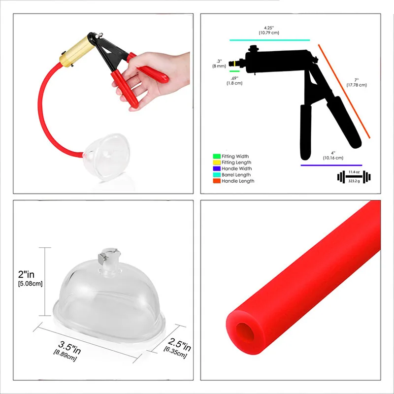 Female vacuum pump sucker cup accessories clitoris stimulator pumps nipple clit stimulator orgasm massage breast enlargement cup