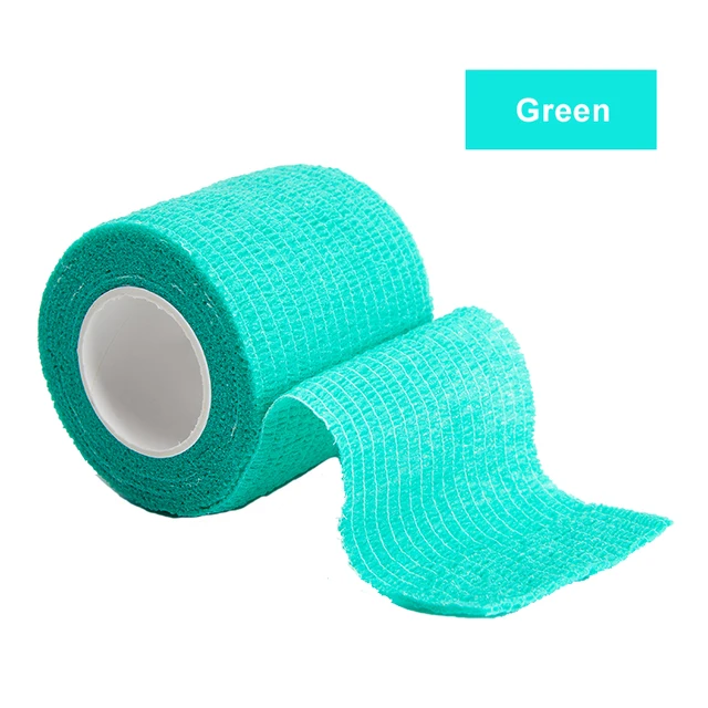 4.5m Colorful Sport Self Adhesive Elastic Bandage Wrap Tape Elastoplast For Knee Support Pads Finger Ankle Palm Shoulder Green