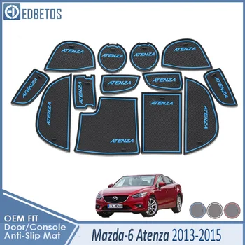 

Door Groove Mat For Mazda 6 2016 2017 2018 facelift GL GJ MK3 Atenza Sedan Wagon Accessories Anti-Slip Mat Gate Slot Coaster