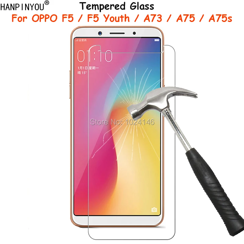 Для OPPO F5 / Youth A73 A75 A75s 6 0 &quotпрозрачное закаленное стекло Защита для экрана