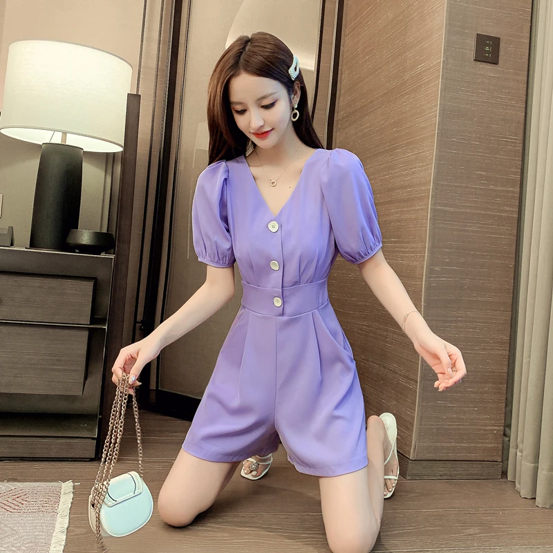 Top With Shorts Jumpsuit Purple price in Egypt | Noon Egypt | kanbkam