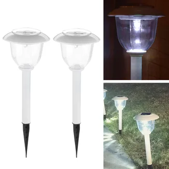 

2Pcs Outdoor Path Light Spot Lamp Solar Power Yard Garden Lawn Landscape Light Corridor Porch Path Post Lamp For Home Garden