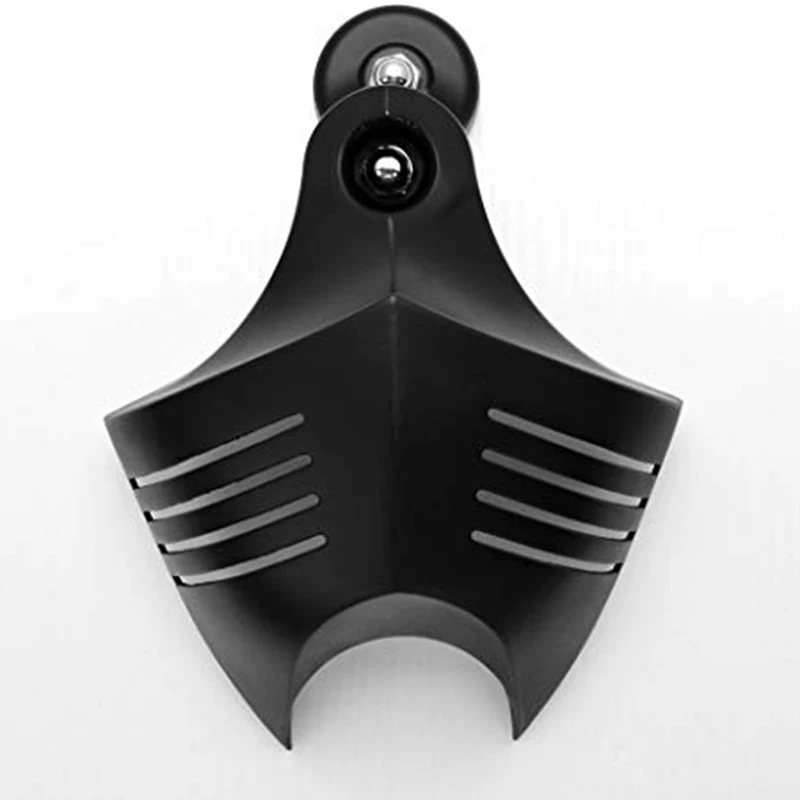 Черный двойной рог крышка V-Shield Cowbell Набор для 1992- Harley Dyna Softail Road King Street Electra Glide v-стержень