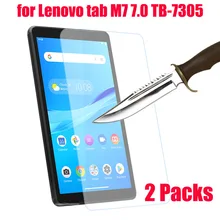 2 упаковки Закаленное стекло протектор экрана планшета для lenovo tab M7 TB-7305 TB-7305F 7,0 защитная пленка Новинка 7''