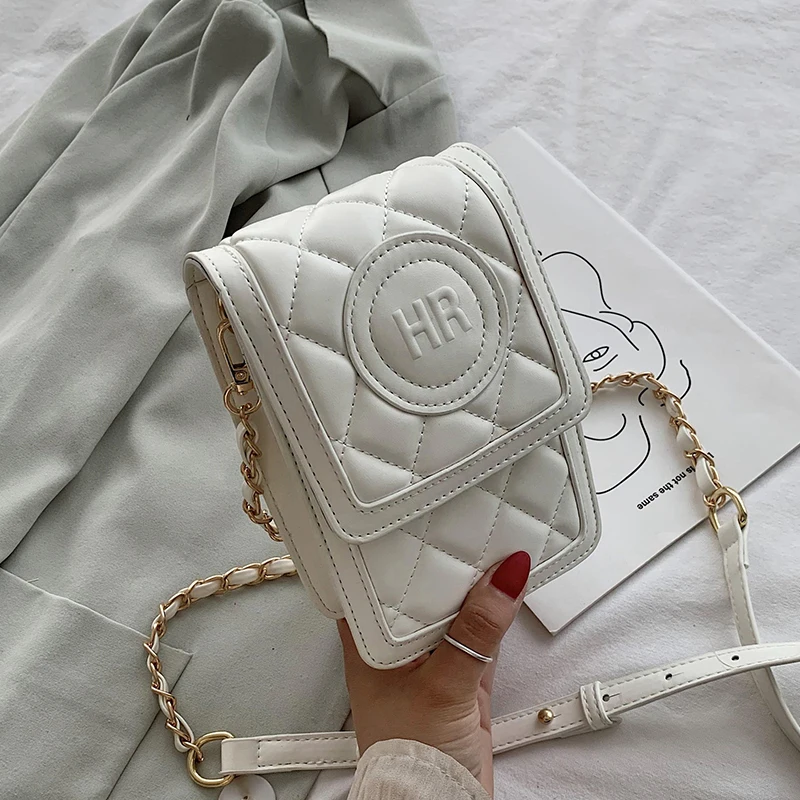 

Summer Graceful Rhombus Chain Mobile Phone Bag 2020 New Style Fashion Korean Style Shoulder All-match Women's Bag Messenger Ins