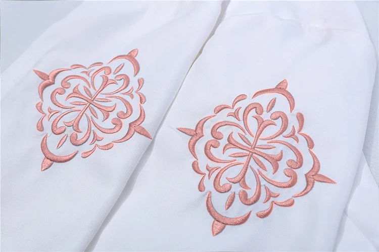 Дизайн журавль китайский ханьфу стиль женское платье Лолита набор: рубашка с длинным рукавом и воротник Мандарин платье без рукавов JSK