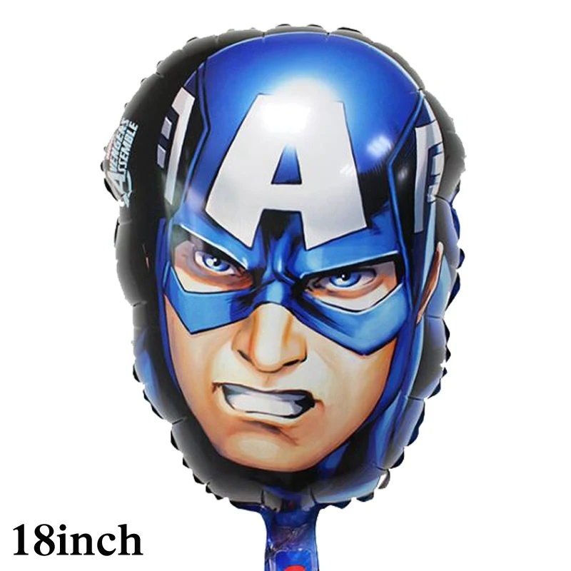 

1pc Captain America helium balloons new style head style captain America balloons for classic toys Avengers party balloons
