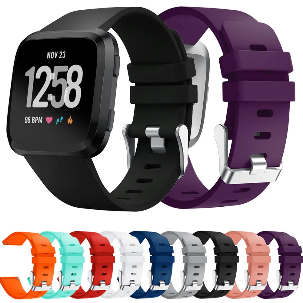Спортивный ремешок для Fitbit Versa, спортивный силиконовый ремешок на руку, сменный Браслет, ремешок для часов для Fitbit Versa Band