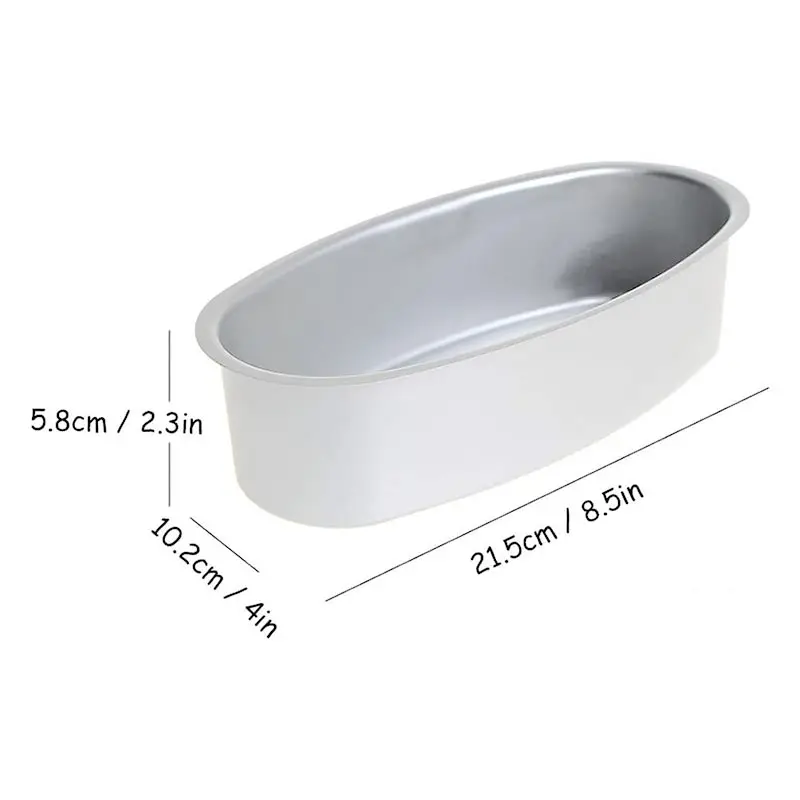 Oval Shape Cake Pan Non-stick Aluminum Alloy Cheese Cake Mold Breads Loaf Pans Bakeware for Home Kitchen Bakery BV789