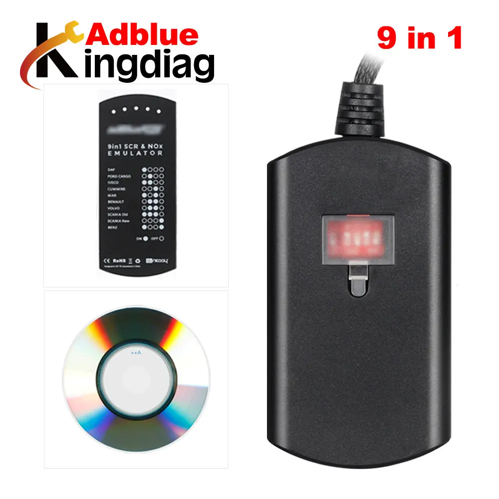 Adblue Эмулятор 9 в 1 для 9 грузовиков бренд SCR& NOX Box Professional Adblue 9в1 эмулятор полный чип