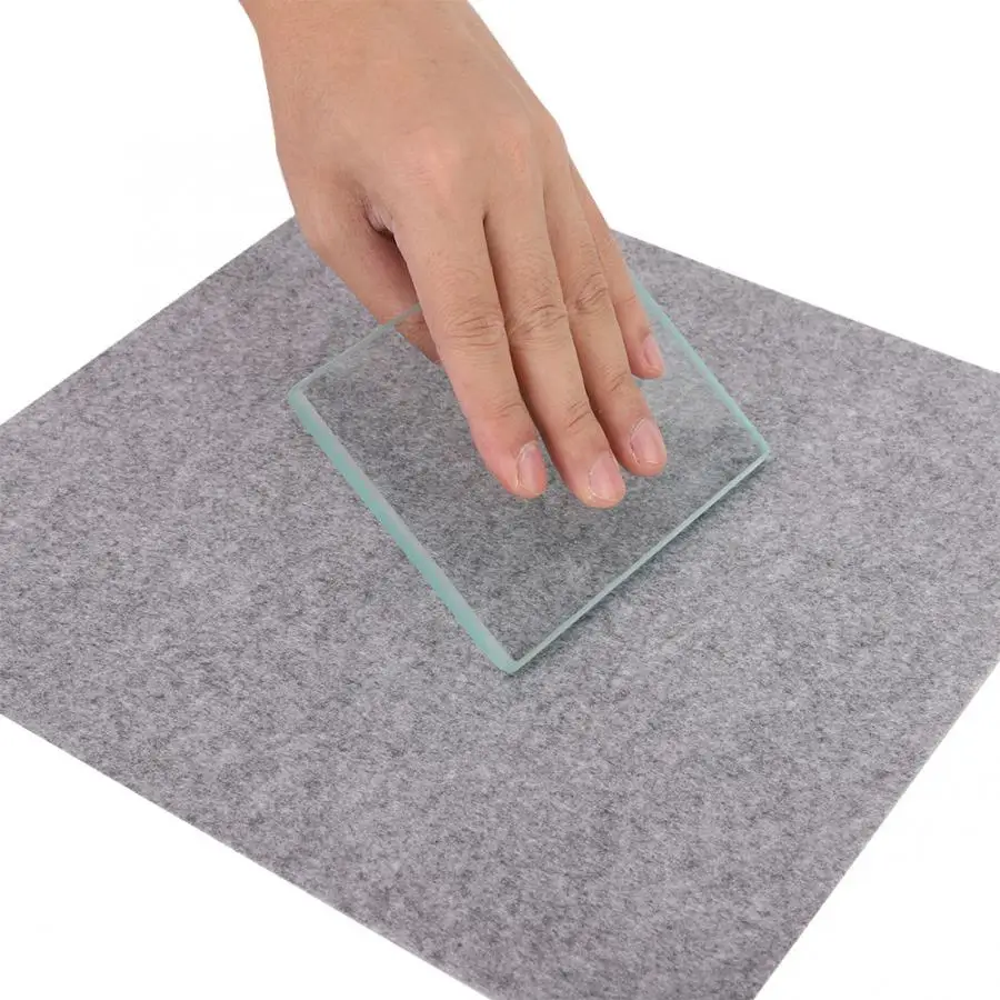 Glass Leather Polishing Tempered Glass Burnisher Slicker Leather Craft Tools 130 x 100 x 8mm Craft Tools