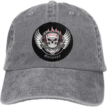 Мужская и Женская Ретро ковбойская Кепка с логотипом "мотоциклы", регулируемая ковбойская Кепка, Серая бейсболка