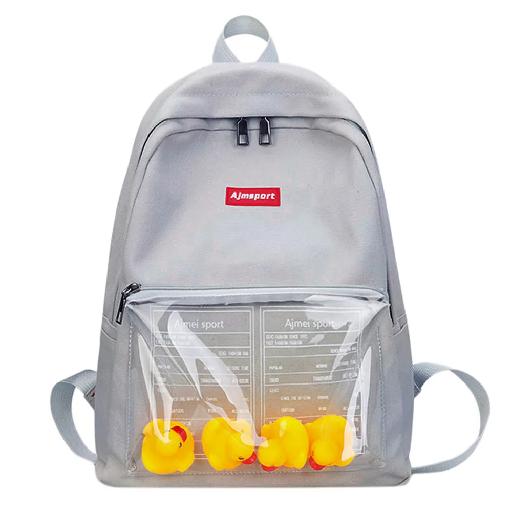 Детский Школьный рюкзак с рисунком животное утка для девочек и мальчиков, школьный рюкзак для малышей, модный пакет - Цвет: GY