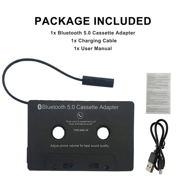 Car Audio Bluetooth-compatible 5.0 Car Tape Cassette Adapter With  Microphone 6h Music Time 168h Standby Smartphone Connect 2022 - Car  Cassette Player - AliExpress