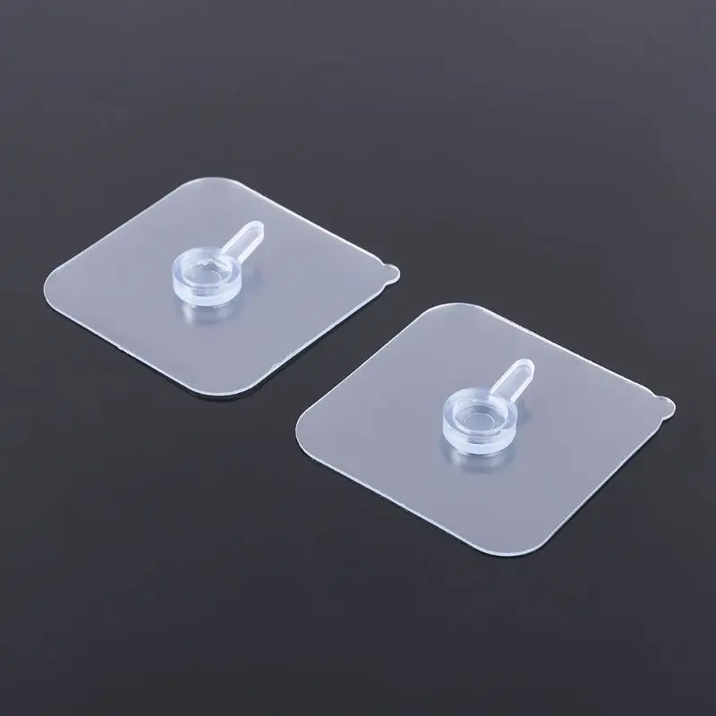 

2pcs Seamless Strong Self Adhesive Hook Holder Wall Hanger Hanging kits For Photo Frame Painting Picture Poster Clock No Drill