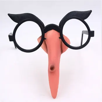 

1Set Halloween Witch Glasses Nose Suit Glasses with Warty Witch Nose Witch Costume Props for Halloween Masquerade Cosplay