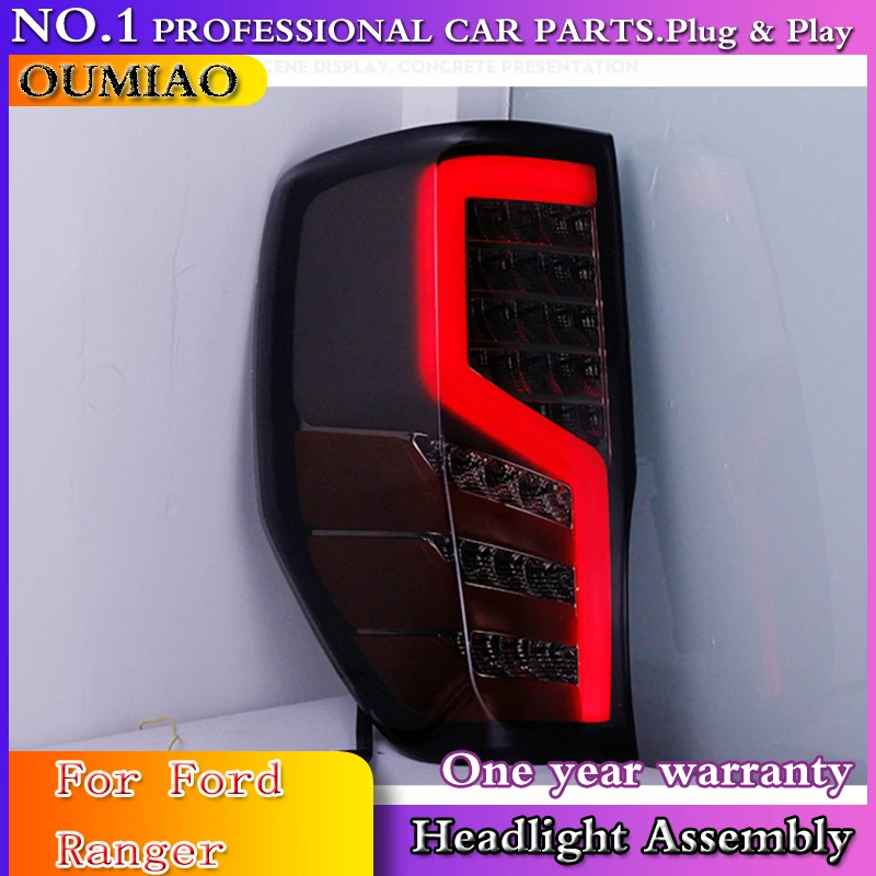 

NEW 2016-2018 For Ford Ranger Tail Lights LED DRL Taillights Angel Eye Reversong Light Auto Accessories
