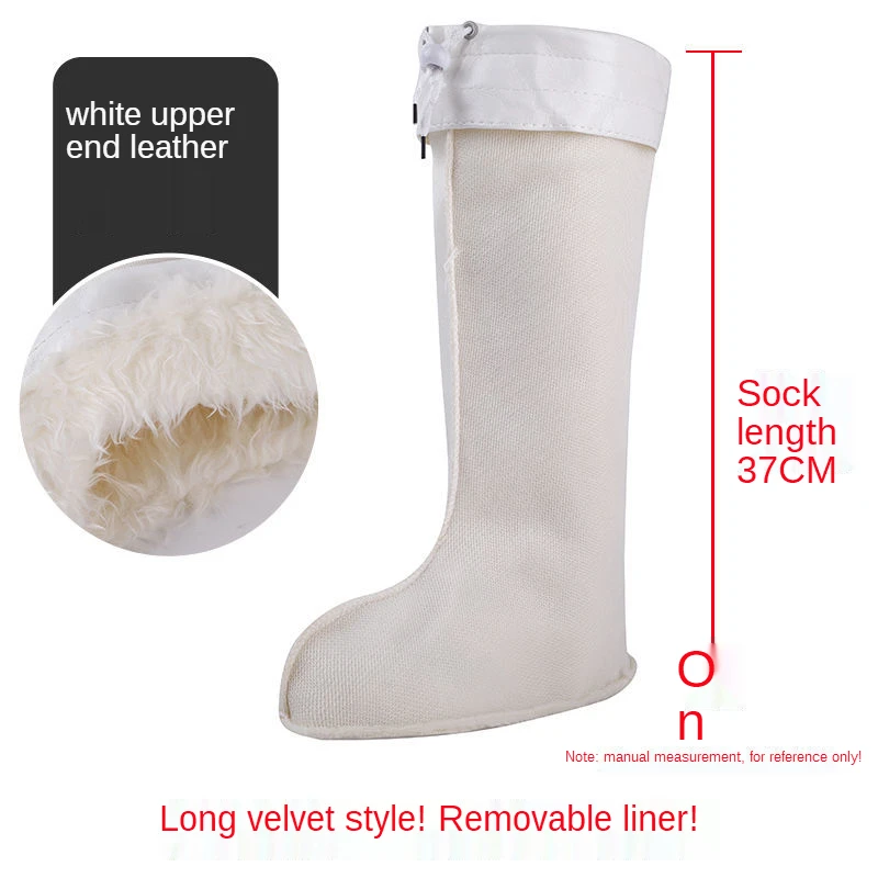 Cold-Proof Men\'s and Women\'s Rain Boots Cotton Cover Water Shoe Lining Winter Rain Boots Cotton Lining Fleece Lined