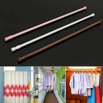 

1 Pcs Extendable Telescopic Spring Loaded Net Voile Tension Curtain Rail Pole Rod Rods