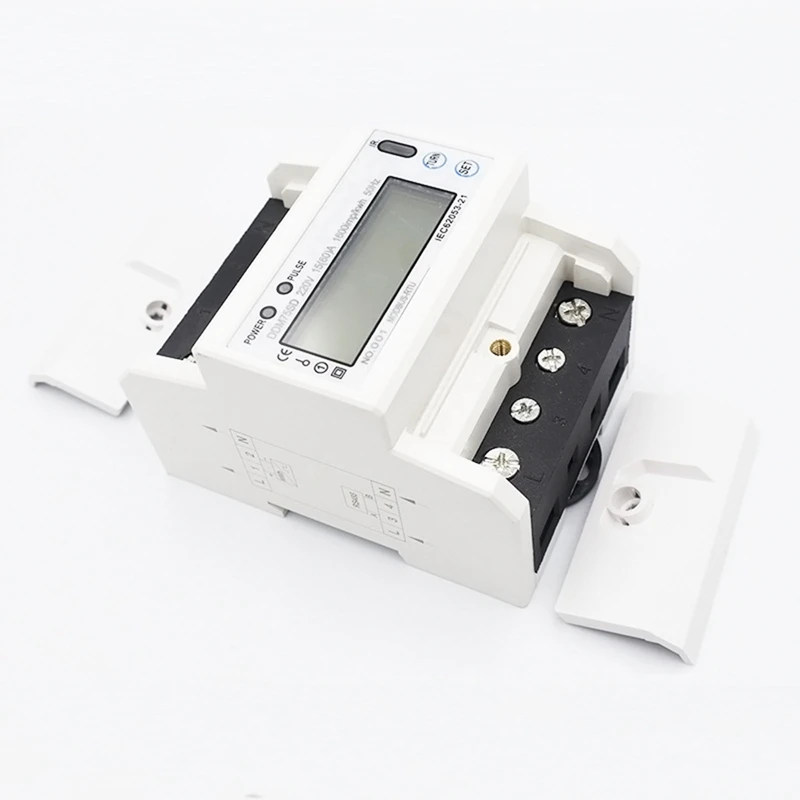 Однофазный двухпроводной DDM75SD RS485 MODBUS протокол ЖК-дисплей 220 В 50 Гц din-рейку ваттметр измеритель мощности Ватт метр