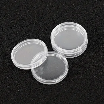 

100pcs Transparent Coin Capsules Coin Case Holders 25mm Containers Storage Boxes Coin Protector Collector