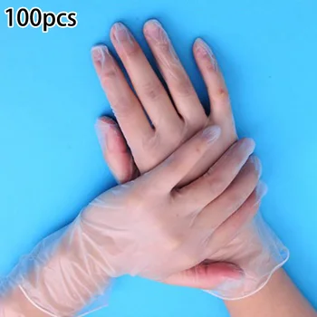 

100PCS/Set Food Plastic Safe Gloves Disposable Gloves For Restaurant Kitchen Eco-friendly Food Gloves Fruit Vegetable Gloves