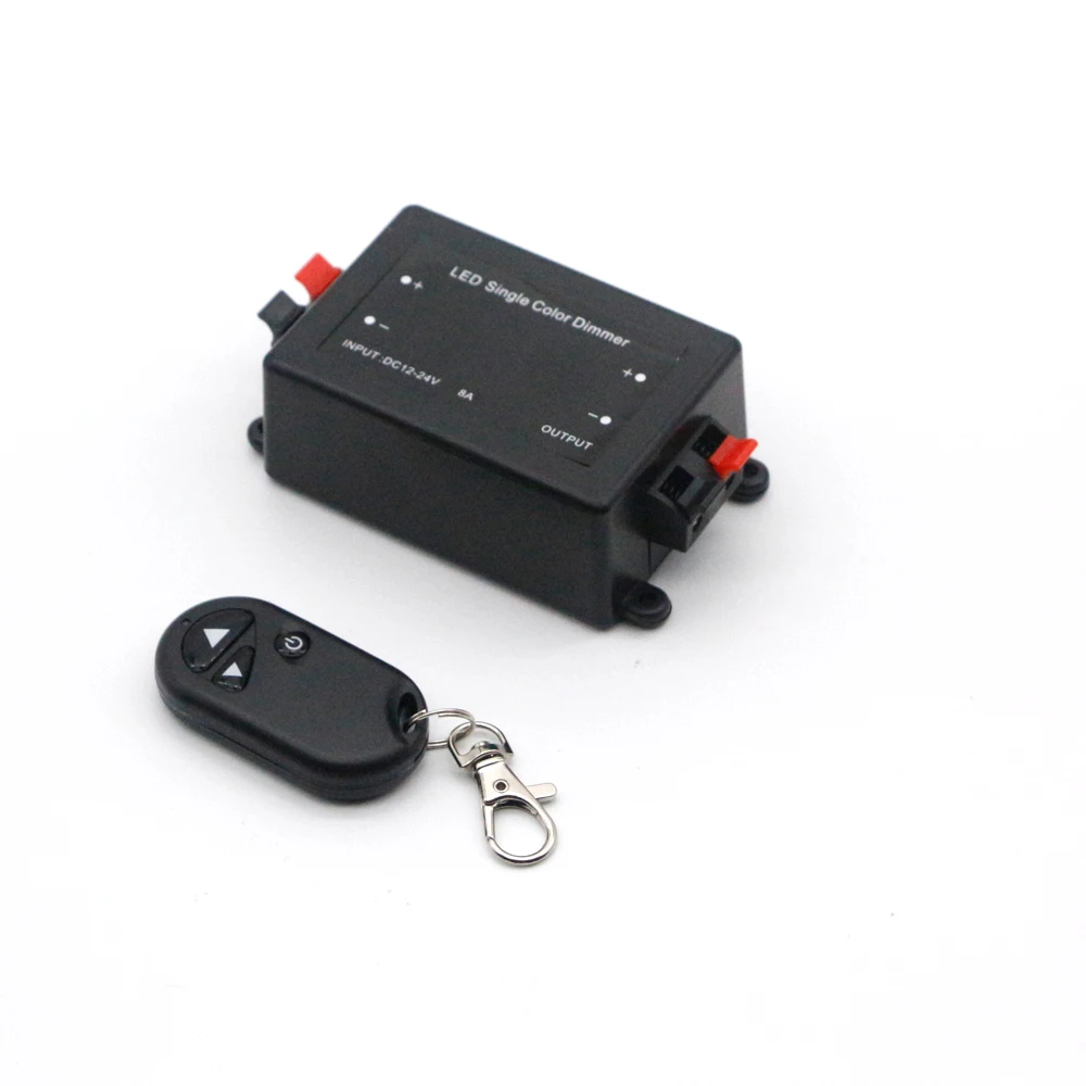 LED Dimmer Controller LED Single Color Dimmer 3Key RF Remote Control Wireless LED Controller DC 12V 24V 8A for SMD 5050 3528 Strip Light Rope