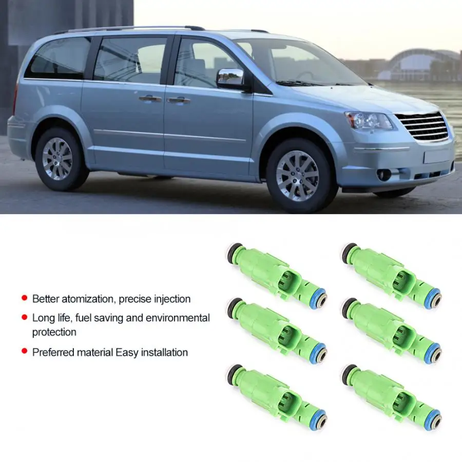 6 шт. Автомобильная Форсунка 0280156007 подходит для Chrysler Town& amp страна высокого качества автомобильные аксессуары