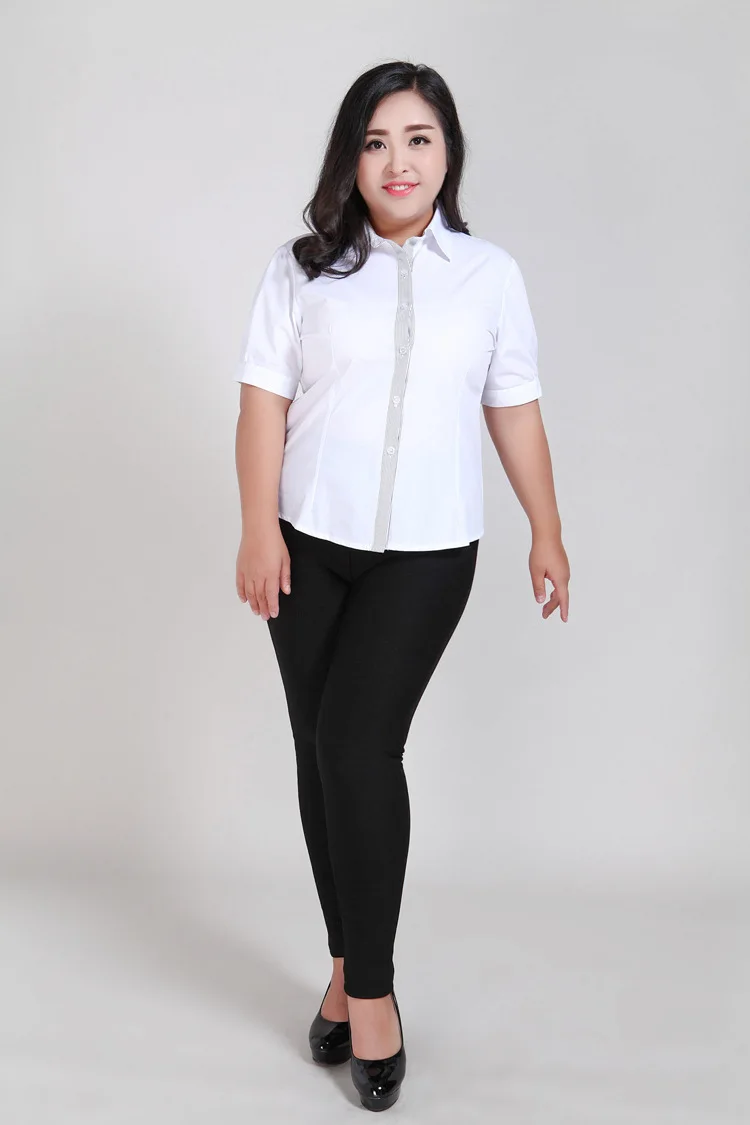 9XL 8XL 7XL 6XL 5XL blusa social feminina женские рубашки офисная одежда рубашка с длинным рукавом Женская рабочая одежда Блузка Топ M293