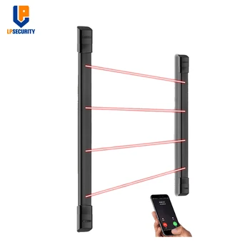 

Home Security IP66 waterproof 4 beams wireless 433MHz Infrared barrier fence infrared beam Sensor detector 10m detect distance