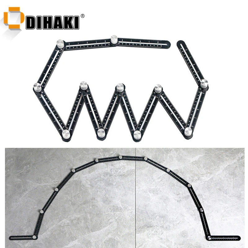 BELUPAID Multifunctional Speed Square Layout Tool Triangle Stainless Steel Angle Measuring Ruler Floor Tiles Pattern Template Ruler for Builders Craftsmen DIY-ers BELUPAID Multifunctional Speed Square Layout Tool Triangle Stainless Steel Angle Measuring Ruler Floor Tiles Pattern Template Ruler for Builders Craftsmen DIY-ers