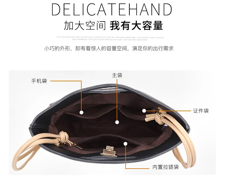Ma'am New Pu Straws Lock Rhomboid Single Shoulder Bag