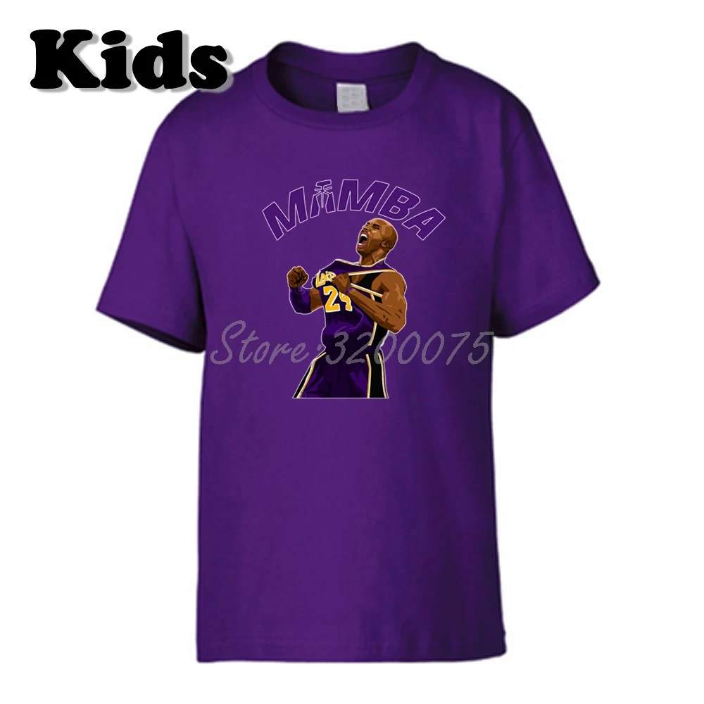 14 Детская футболка Mamba Kobe Bryant 24 одежда с легендой Лос-Анжелеса футболка с круглым вырезом для мальчиков и девочек W19102610 - Цвет: 14