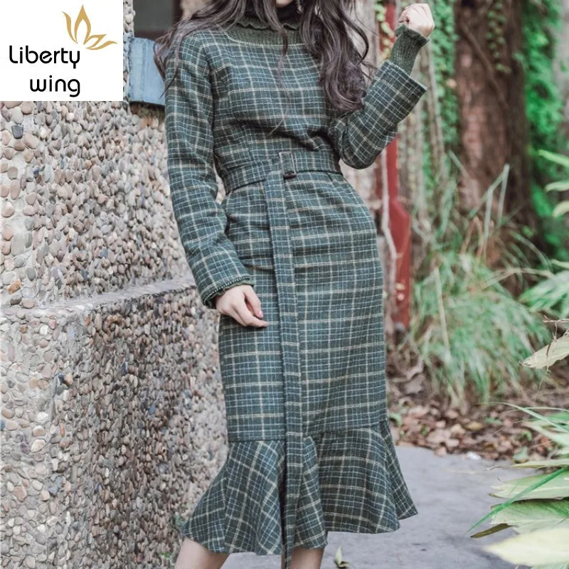 Green plaid two piece set Clearance