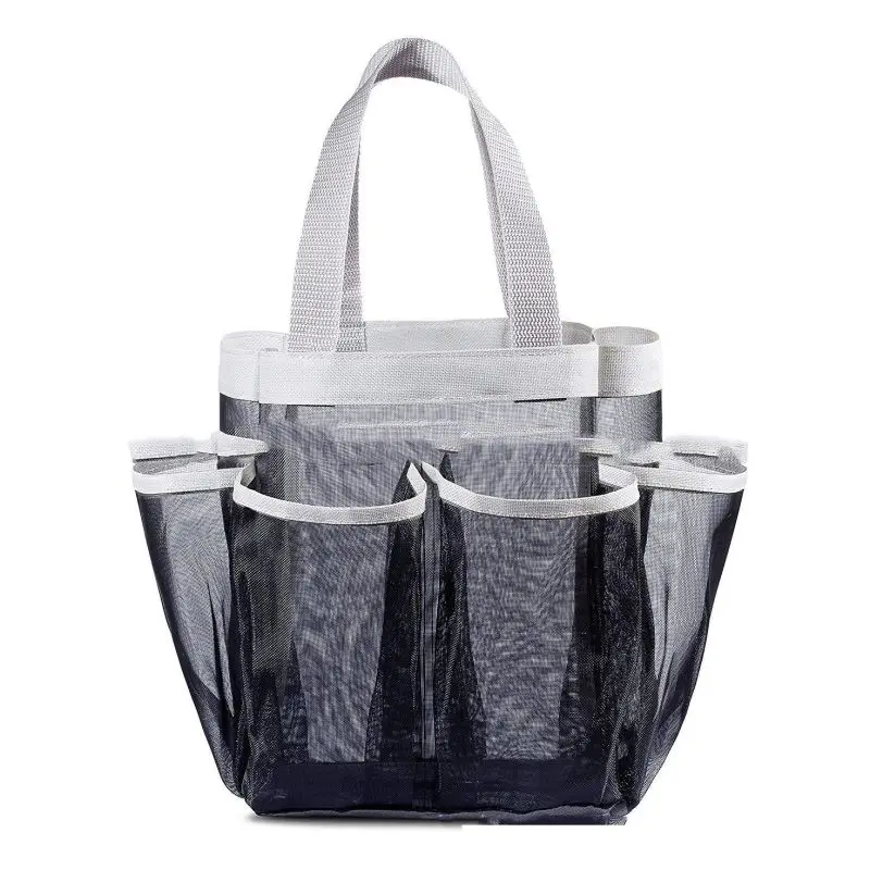 Быстросохнущая сумка для хранения портативная вместительная сумка для хранения висячие сетчатые сумки для ванной комнаты с 7 карманами мешки для ванной комнаты для общежития/спортзала/лагеря/путешествия