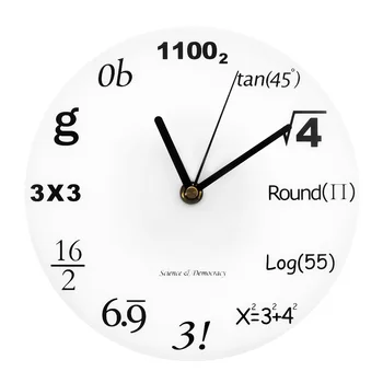 

Science Democracy Math Wall Clock Algebra Engineering Numbers Math Equation Modern Clock Math Nerd Graduation Gift
