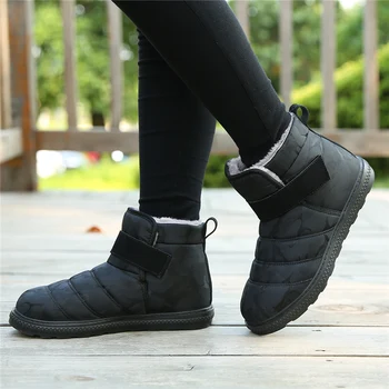 

Men Boots Waterproof Fashion Winter Snow Boots Fur Warm Winter Ankle Shoes Men Footwear Male Sneakers For Men
