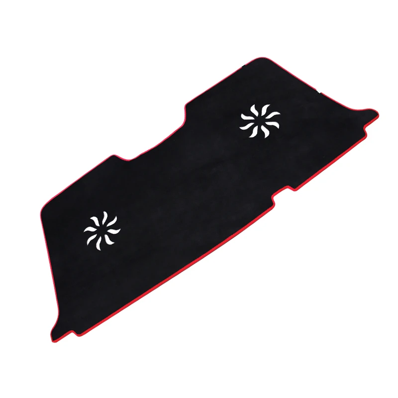 Light pad For Honda Ten generation Civic special instrument panel pad center console floral pattern sunscreen pad modification - Название цвета: B-back-red edge