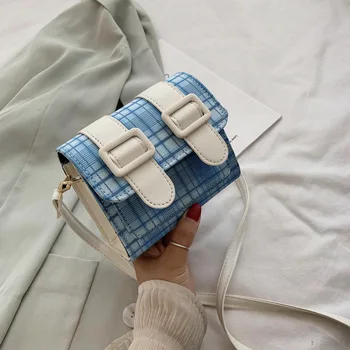 

Women Small Square Bag 2020 New Shoulder Crossbody Bags Fashion Ladies Handbags And Purses Casual Lattice Female Cross Body Bags