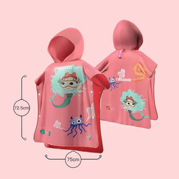 

Original xiaomi TOSWIM Wearable Children Cape Absorbent Swimming Beach Towel Men Women Quick Drying Bath Towel Travel
