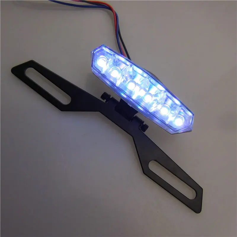 new tail-light with support electric scooter MTB license plate light ATV mobility led brake light night running alarming light