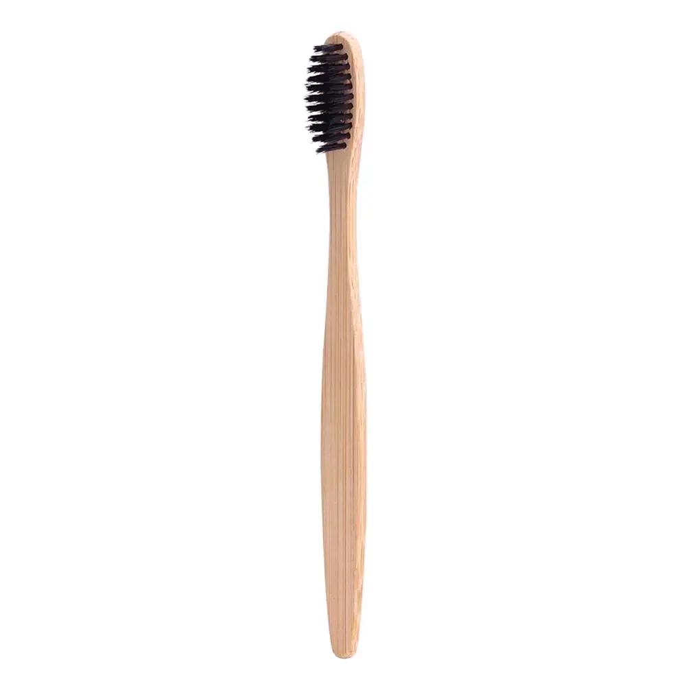 5/2/1Pcs Pure Bamboo Charcoal Toothbrush Natural Wood Handle Toothbrush Eco Friendly Oral Care Soft Hair Tooth Brush - Цвет: 1pc black