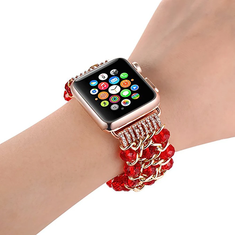Ремешок для часов Apple Watch 5 4 3 2 1 ремешок 38 мм 42 мм 44 мм 40 мм ремешок браслет для iWatch серии 4 3 2 металлический ювелирный браслет