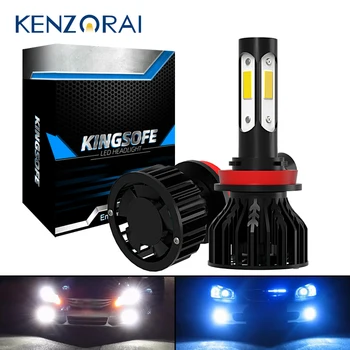 

2Pcs 4 Sides Car LED Headlight Bulb H7 LED H4 H11 H8 H9 9005 9006 hb3 hb4 H13 hb5 9007 9004 HB1 COB Chip For Auto Lamp Fog Light